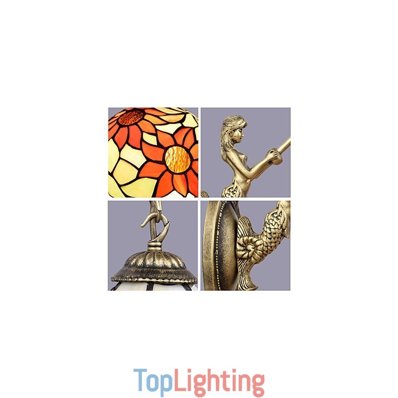 European Contracted Rural Creative Wrought Iron Wall Lamp Lights