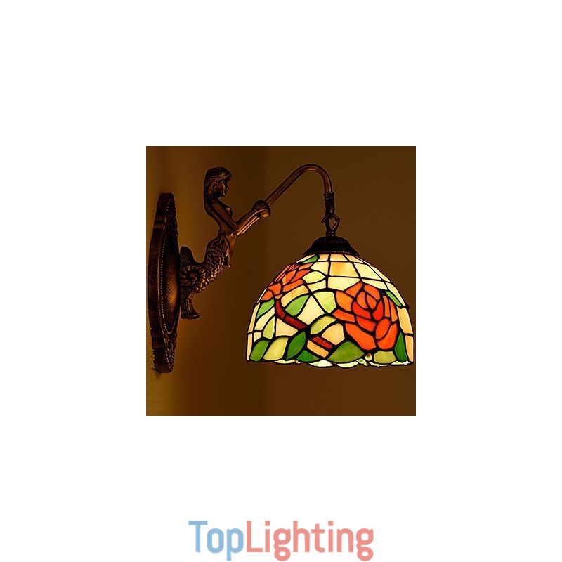 European Contracted Rural Creative Wrought Iron Wall Lamp Lights
