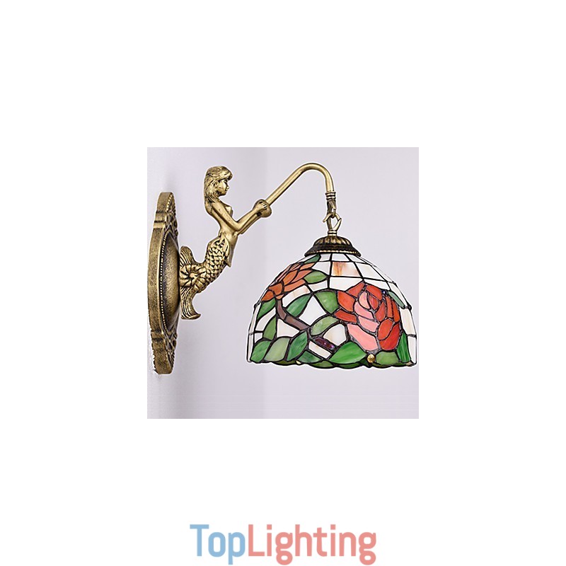 European Contracted Rural Creative Wrought Iron Wall Lamp Lights