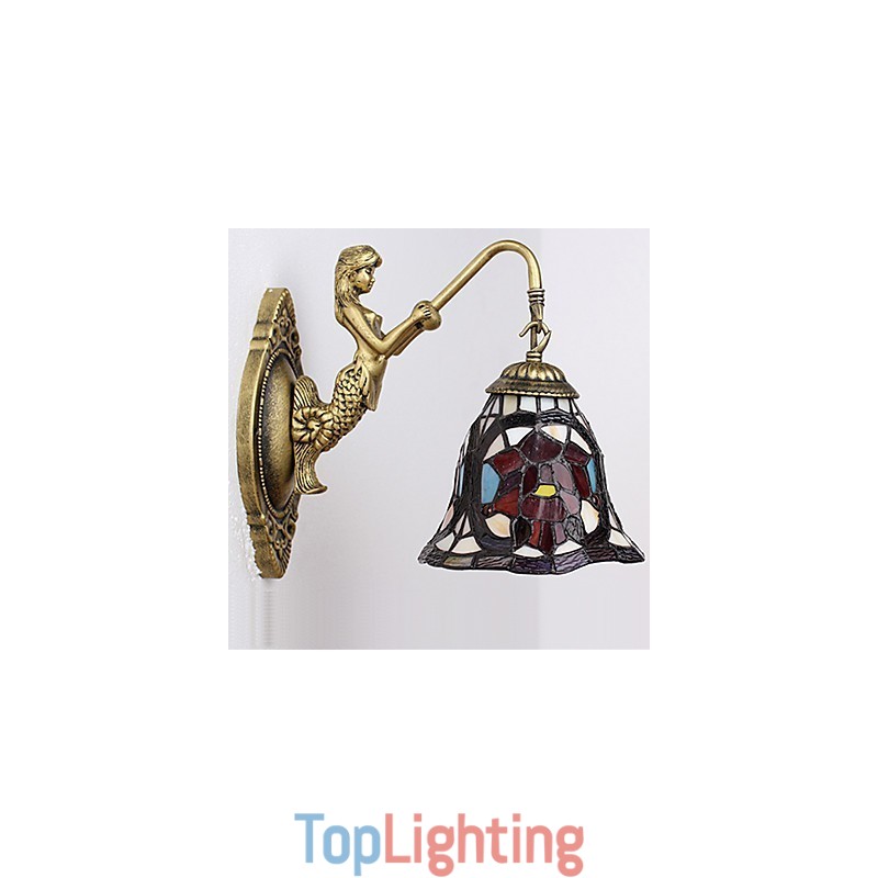 European Contracted Rural Creative Wrought Iron Wall Lamp Lights