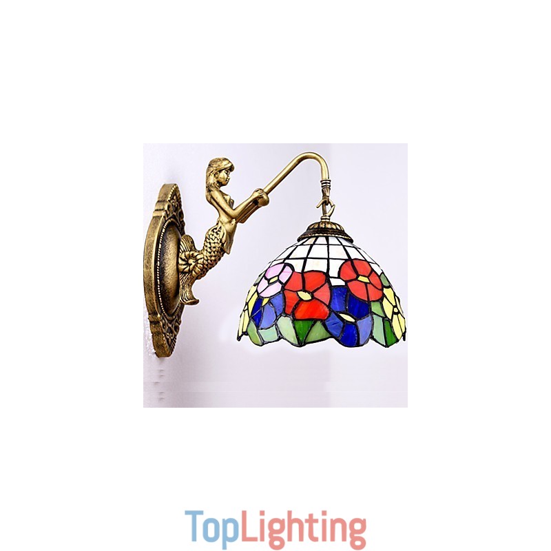 European Contracted Rural Creative Wrought Iron Wall Lamp Lights