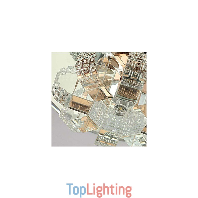Crystal Ceiling Lamp Spotlight SMD 3W Creative Lamp Absorb Dome Light