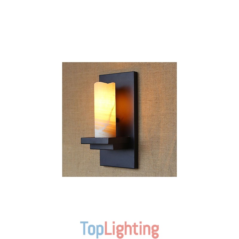 Cylindrical American Country Style Living Room Pastoral Aisle Warehouse Industry Bedside Bar Decorative Wall Sconce