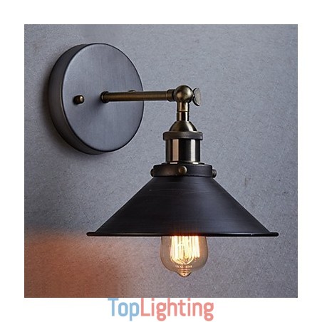 Industrial Vintage Edison Simplicity 1 Light Wall Mount Dining Room Study Room Office Hallway Metal Wall Sconce Industrial Vintage Edison Simplicity 1 Light Wall Mount Dining Room Study Room Office Hallway Metal Wall Sconce