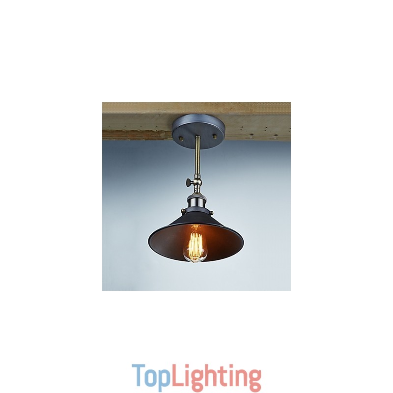 Industrial Vintage Edison Simplicity 1 Light Wall Mount Dining Room Study Room Office Hallway Metal Wall Sconce