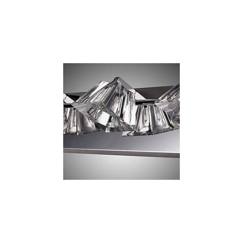 Modern Wall Light with Glass Shade 4 Lights Mirror Front