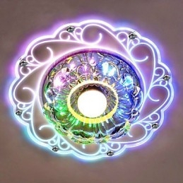 Crystal Ceiling Lamp Spotlight SMD 3W Creative Lamp Tube Light Colorful Color Dome Light
