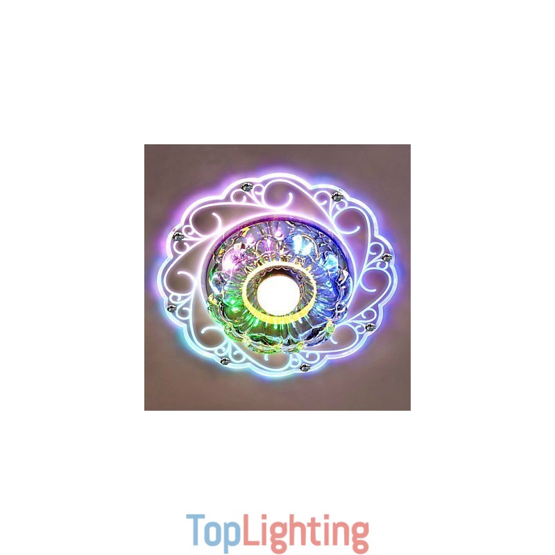 Crystal Ceiling Lamp Spotlight SMD 3W Creative Lamp Tube Light Colorful Color Dome Light