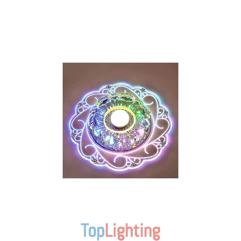 Crystal Ceiling Lamp Spotlight SMD 3W Creative Lamp Tube Light Colorful Color Dome Light