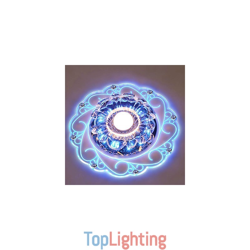 Crystal Ceiling Lamp Spotlight SMD 3W Creative Lamp Tube Light Colorful Color Dome Light