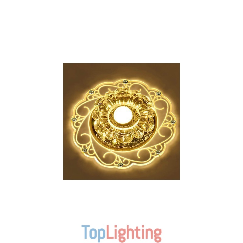 Crystal Ceiling Lamp Spotlight SMD 3W Creative Lamp Tube Light Colorful Color Dome Light