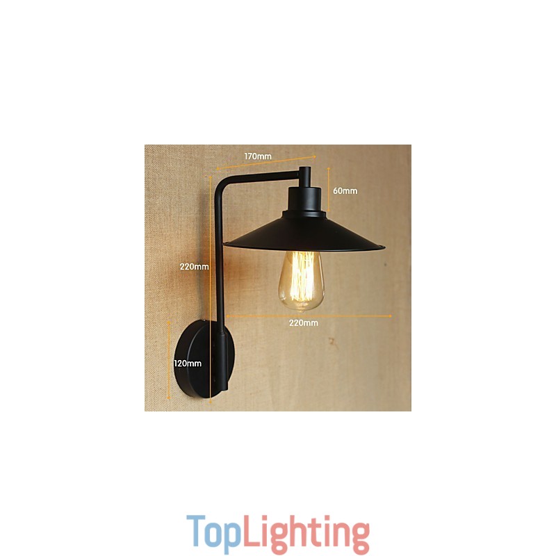 Retro Decorative Wrought Iron Wall Sconce