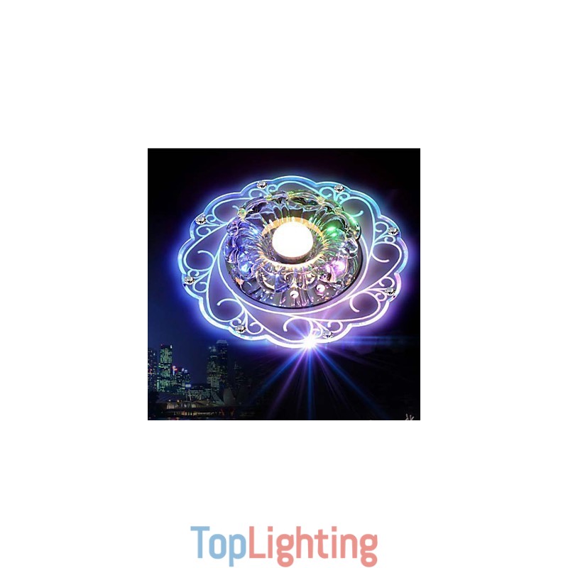 Crystal Ceiling Lamp Spotlight SMD 3W Creative Lamp Tube Light Colorful Color Dome Light