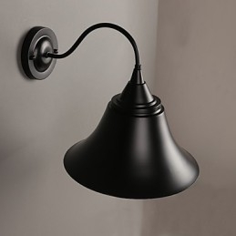 220V 29*29CM 5 10㎡ Designer Duds Loft Style Ancient Black Iron Cap Wall Lamp Light