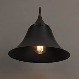 220V 29*29CM 5 10㎡ Designer Duds Loft Style Ancient Black Iron Cap Wall Lamp Light