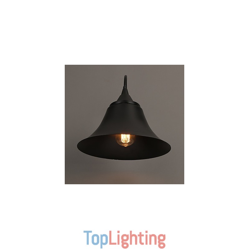 220V 29*29CM 5 10㎡ Designer Duds Loft Style Ancient Black Iron Cap Wall Lamp Light