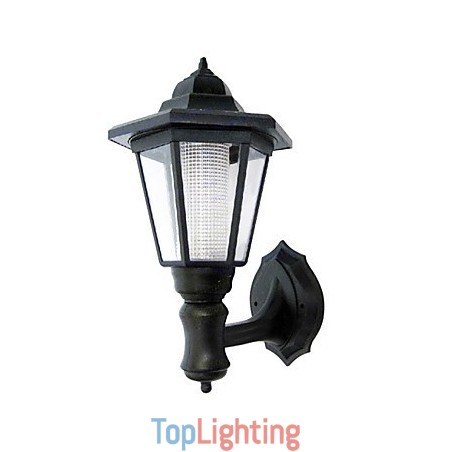 Solar Power Wall Light Black Shade Solar Power Wall Light Black Shade