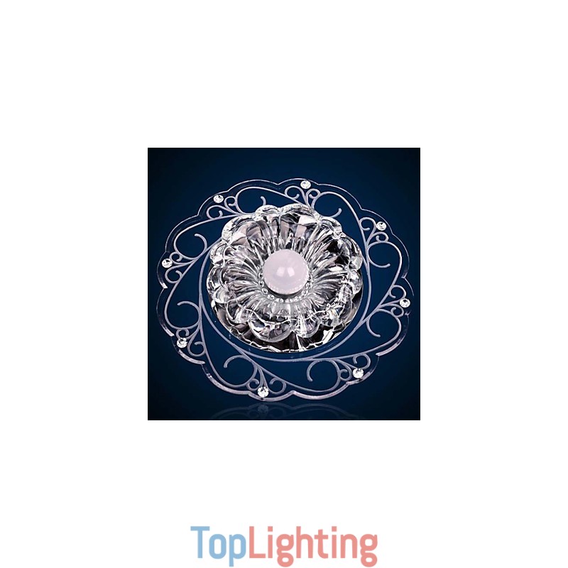 Crystal Ceiling Lamp Spotlight SMD 3W Creative Lamp Tube Light Colorful Color Dome Light