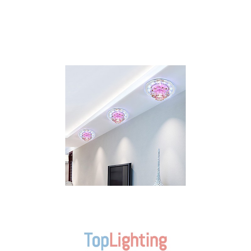 Circular Crystal Idea Ceiling Lamp Tube Light To Absorb Dome Lamp Light