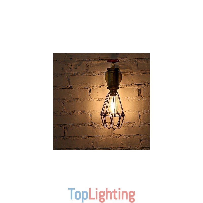 Vintage Industrial Water Pipe Wall Lamps Loft Edison Light for Bar Restaurant Wall Fixtures Lighting