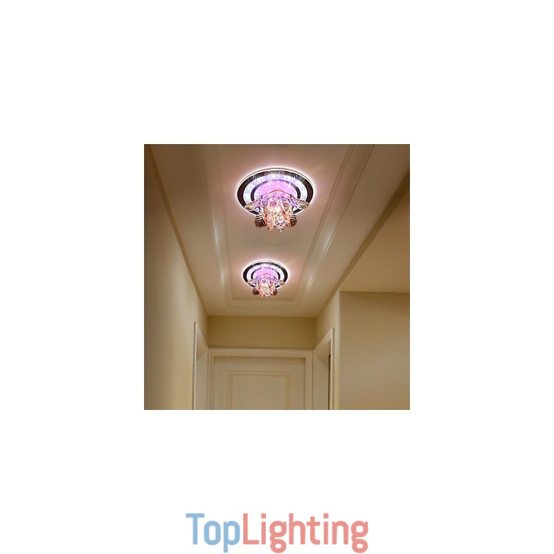 Circular Crystal Idea Ceiling Lamp Tube Light To Absorb Dome Lamp Light