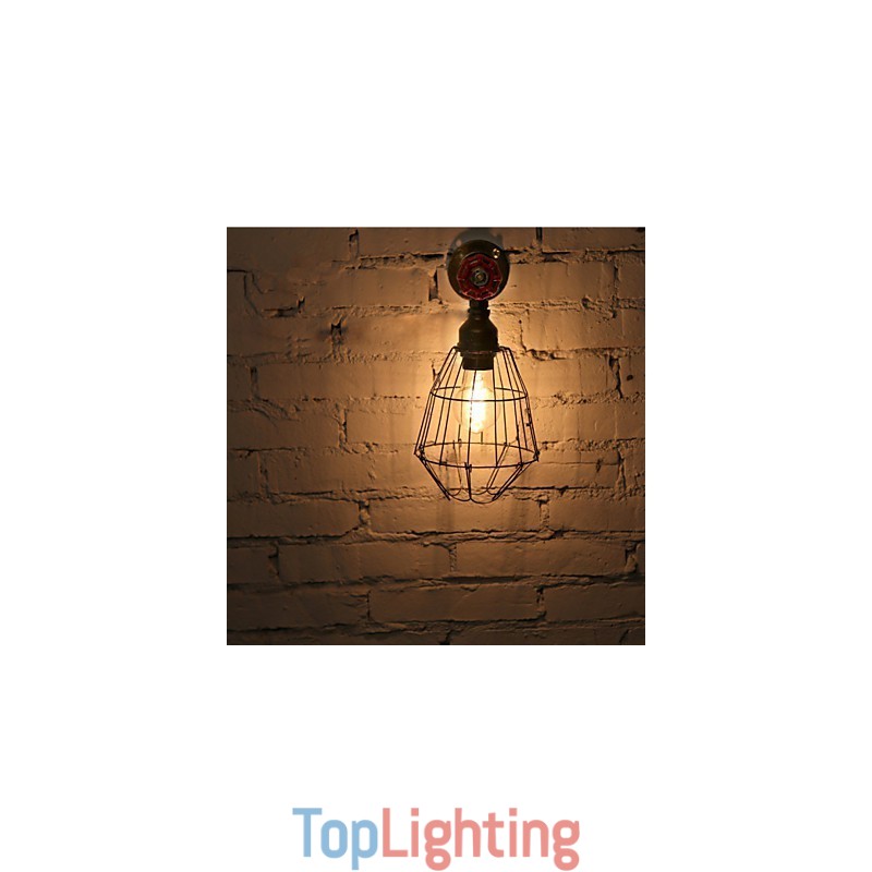 Vintage Industrial Water Pipe Wall Lamps Loft Edison Light for Bar Restaurant Wall Fixtures Lighting