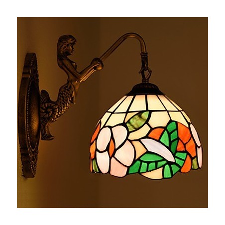 European Contracted Rural Creative Wrought Iron Wall Lamp Glass Lights European Contracted Rural Creative Wrought Iron Wall Lamp Glass Lights