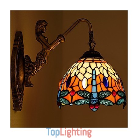 European Contracted Rural Creative Wrought Iron Wall Lamp Glass Lights European Contracted Rural Creative Wrought Iron Wall Lamp Glass Lights
