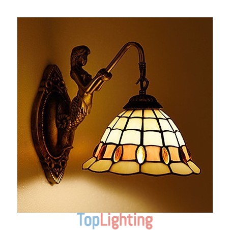 European Contracted Rural Creative Wrought Iron Wall Lamp Glass Lights European Contracted Rural Creative Wrought Iron Wall Lamp Glass Lights