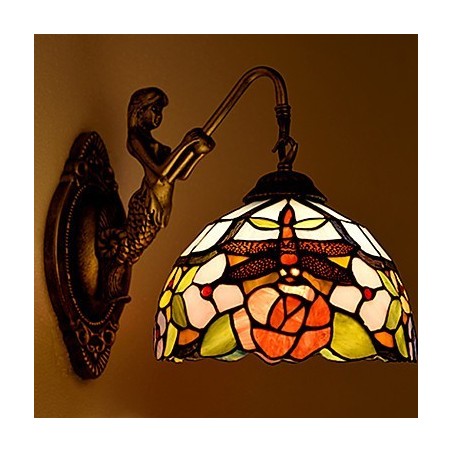 European Contracted Rural Creative Wrought Iron Wall Lamp Glass Lights European Contracted Rural Creative Wrought Iron Wall Lamp Glass Lights