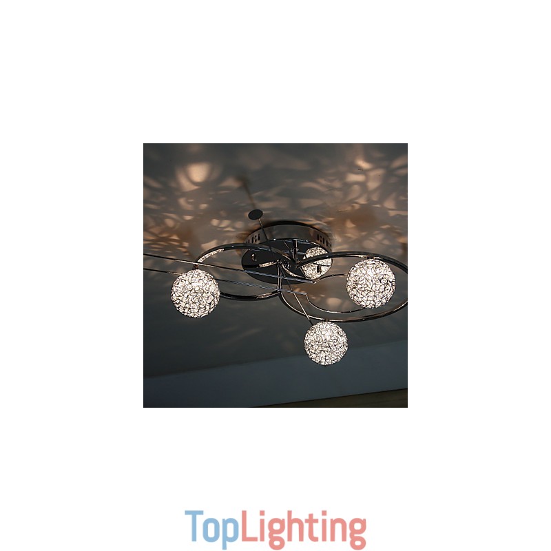 Modern Contemporary Electroplated Flush Mount