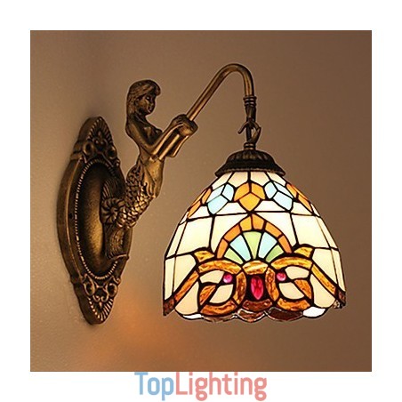 European Contracted Rural Creative Wrought Iron Wall Lamp Glass Lights European Contracted Rural Creative Wrought Iron Wall Lamp Glass Lights