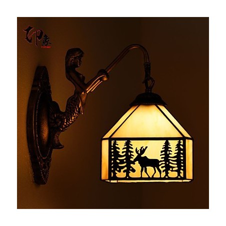 Christmas Deer European Contracted Rural Creative Wrought Iron Wall Lamp Glass Lights Christmas Deer European Contracted Rural Creative Wrought Iron Wall Lamp Glass Lights