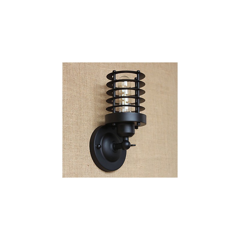 Retro Simple Elegant Black Bedside Aisle Stairs Balcony Decorative Wall Sconce