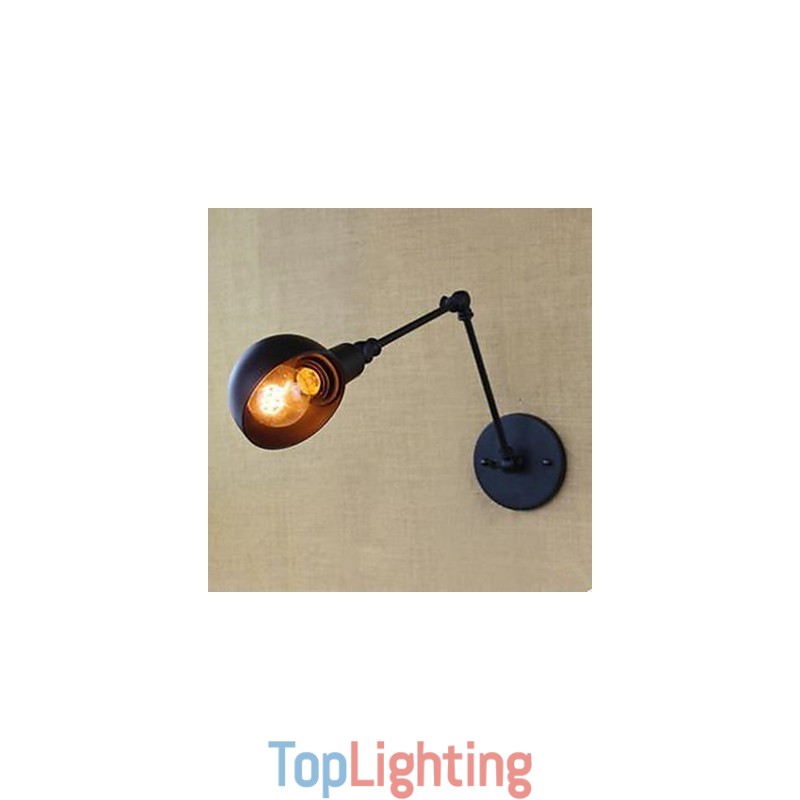The Balcony Stair Corridors Contracted Creative Restaurant Bar Wall Lamp Wrought Iron Long Arm