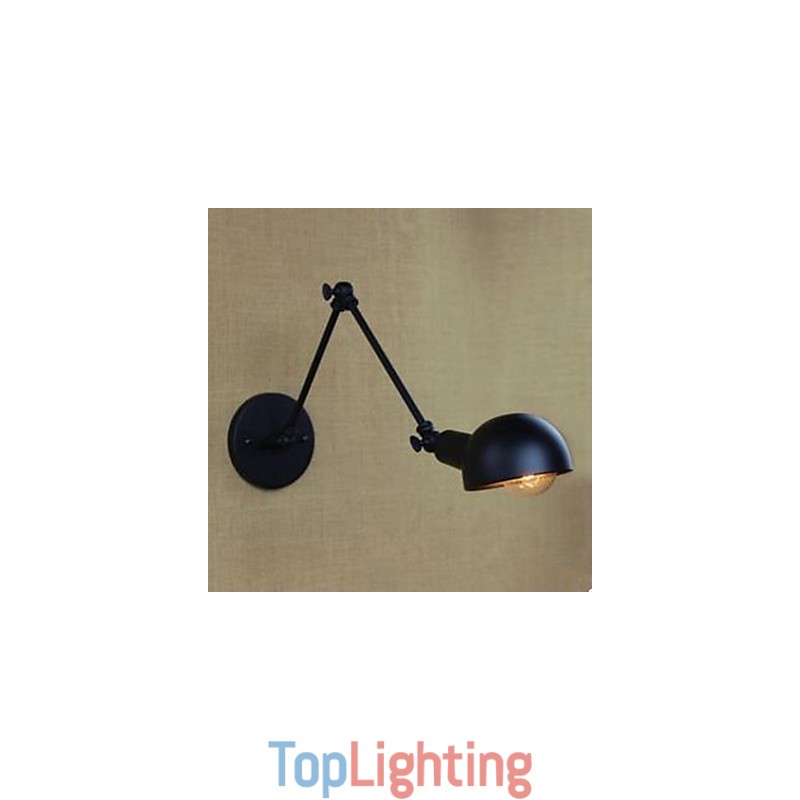 The Balcony Stair Corridors Contracted Creative Restaurant Bar Wall Lamp Wrought Iron Long Arm