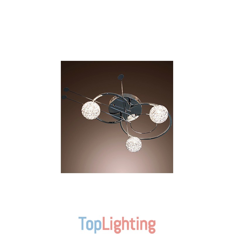 Modern Contemporary Electroplated Flush Mount