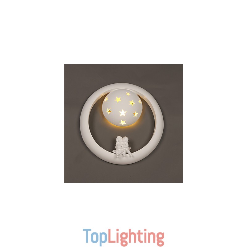 Sweet Pastoral Gypsum Fun Children Room Porch Wall Lamp Lights