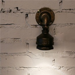 Loft Iron Water Pipe Lamp Wall Sconce Industrial Vintage Wall Light Fixtures For Home Indoor Lighting