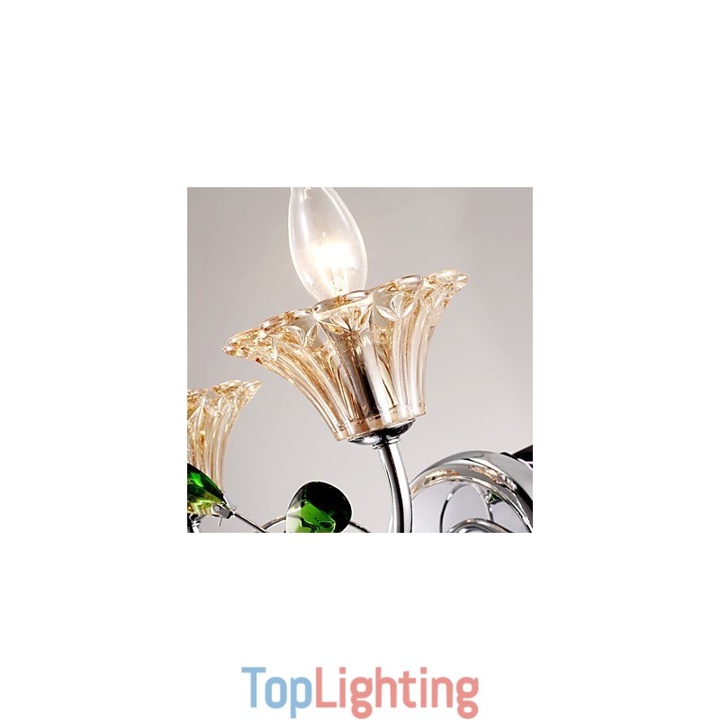 Wall Sconces Bathroom Lighting Candle Wall Lights Crystal Modern Contemporary Metal