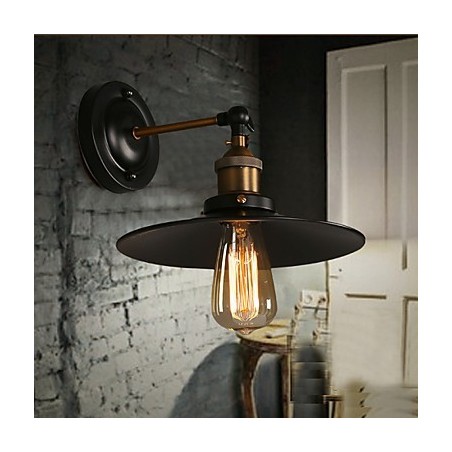 Creative Nordic Light Single Head Black Umbrella Wall Lamp Restoring Ancient Ways Light Creative Nordic Light Single Head Black Umbrella Wall Lamp Restoring Ancient Ways Light