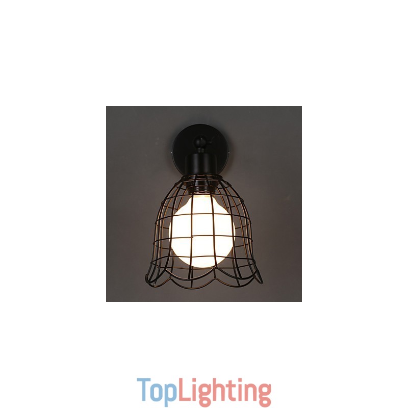 Single Head Industrial Wind Wall Lamp Contracted Europe Type Wall Lamp Wrought Iron Light
