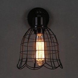 Single Head Industrial Wind Wall Lamp Contracted Europe Type Wall Lamp Wrought Iron Light