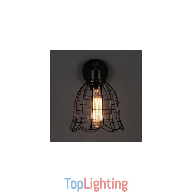 Single Head Industrial Wind Wall Lamp Contracted Europe Type Wall Lamp Wrought Iron Light