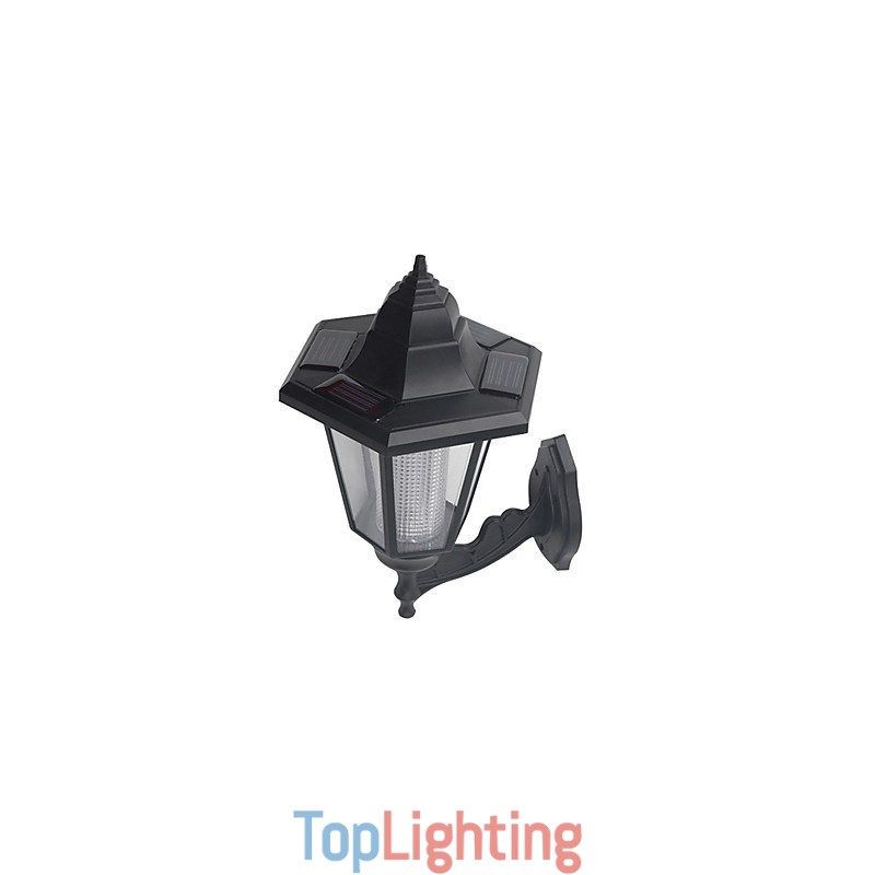 Solar Powered Outdoor Garden Path Yard Security Wall Light Landscape Lamp