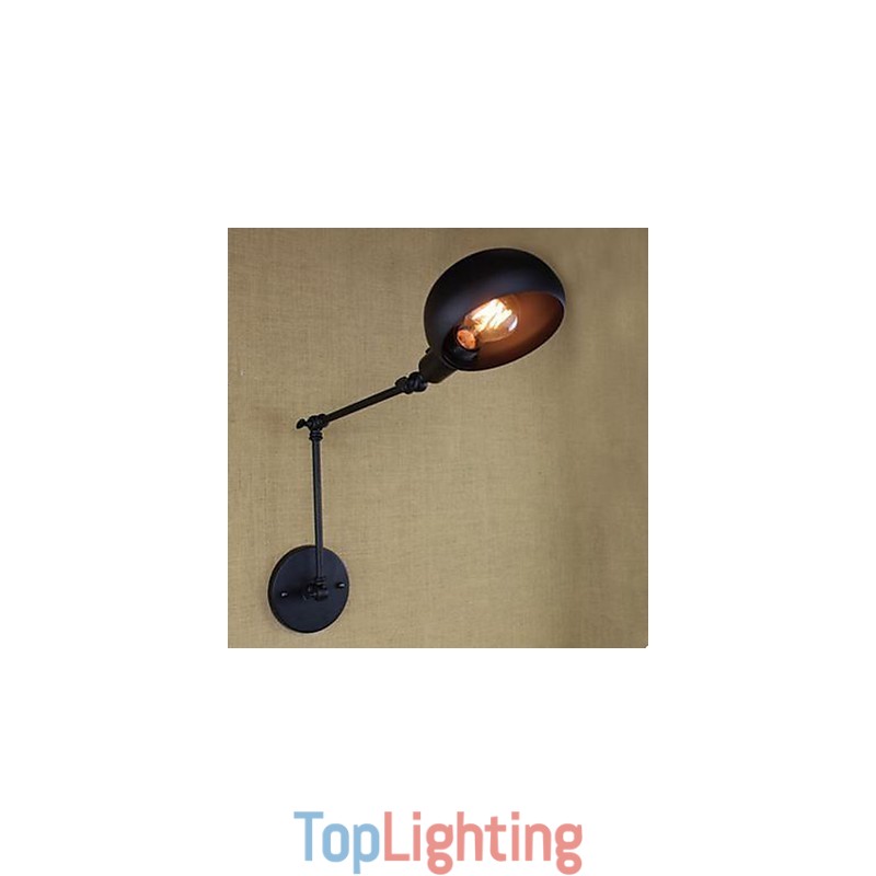 Long Arm Double Festival Restoring Ancient Ways Wrought Iron Wall Lamp Personality