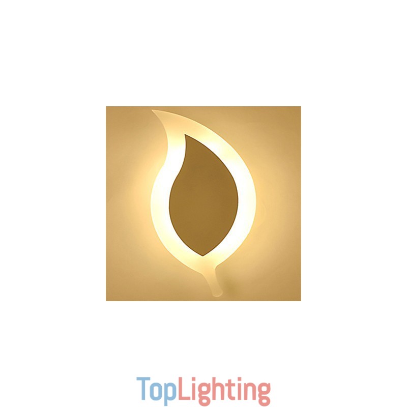 Creative Simple Fashion ModernAcrylic Contracted Wall Lamp Alloy Small Leaves Light