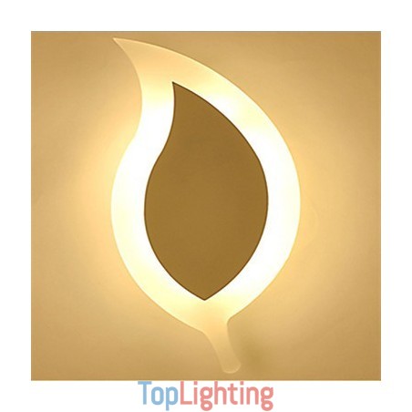 Creative Simple Fashion ModernAcrylic Contracted Wall Lamp Alloy Small Leaves Light