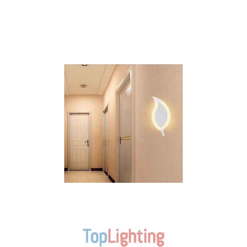Creative Simple Fashion ModernAcrylic Contracted Wall Lamp Alloy Small Leaves Light