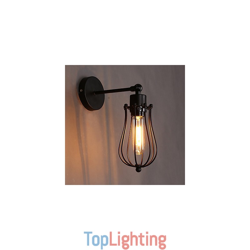 Creative Personality Decorative Wrought Iron Retro Grapefruit Wall Lamp